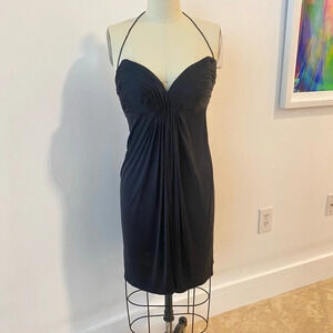 Foley Silk Strapless Bustier Dress